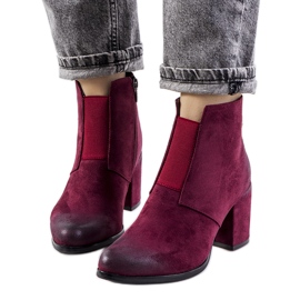 Botas norwich granate rojo