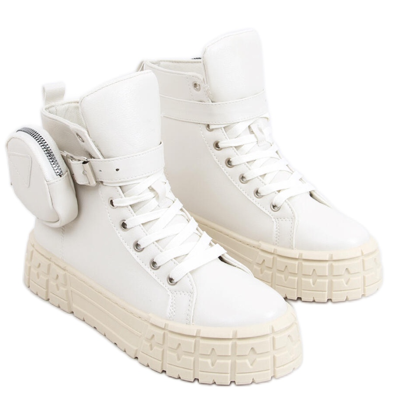 Deportivas beige al tobillo Burn Beige