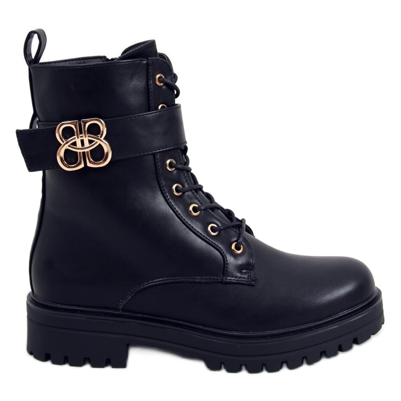 Botas militares Vicky Black negro