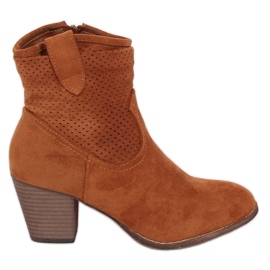 Tacones altos Fonda Camel marrón
