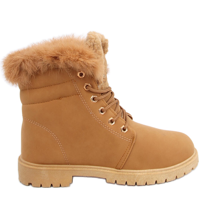 Botas de madera para mujer Well Camel marrón