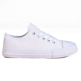 Deportivas infantiles con cordones Vico blanco