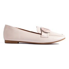 Mocasines de mujer elegantes Shelovet beige