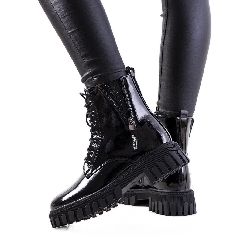 Botas Inark lacadas en negro