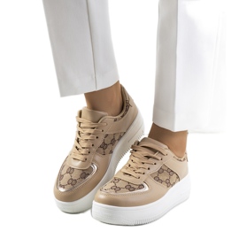 Deportivas de mujer Luzia beige marrón