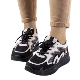 Deportivas negras Brito blanco negro