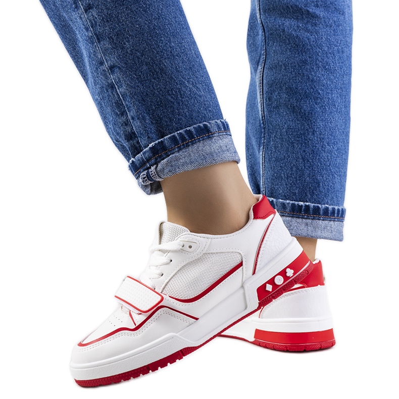 Deportivas de mujer Kadie rojas blanco rojo