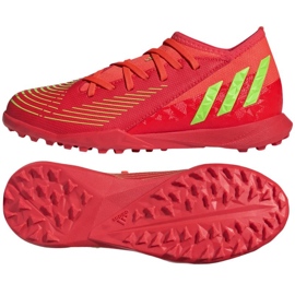 Zapatillas Adidas Predator Edge.3 Tf Jr GV8503 rojo naranjas y tintos