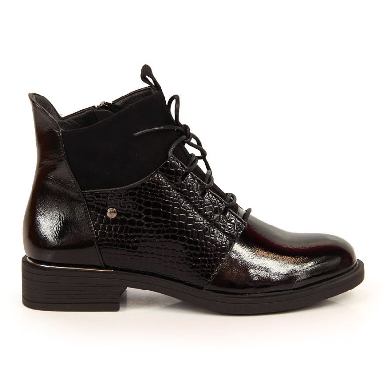 Botas lacadas Vinceza W JAN135 negro