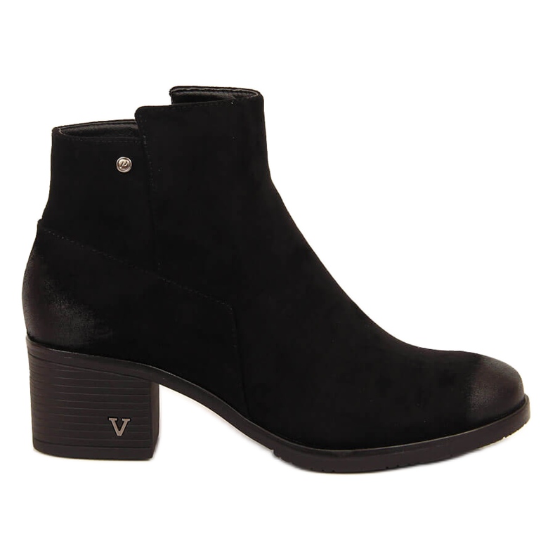 Botas de mujer en el post eco-gamuza negra Potocki negro