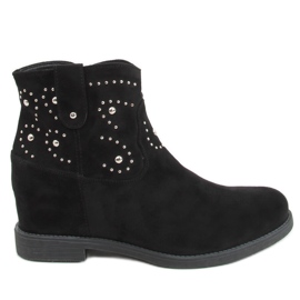 Botas con cuña oculta Odessa Black negro
