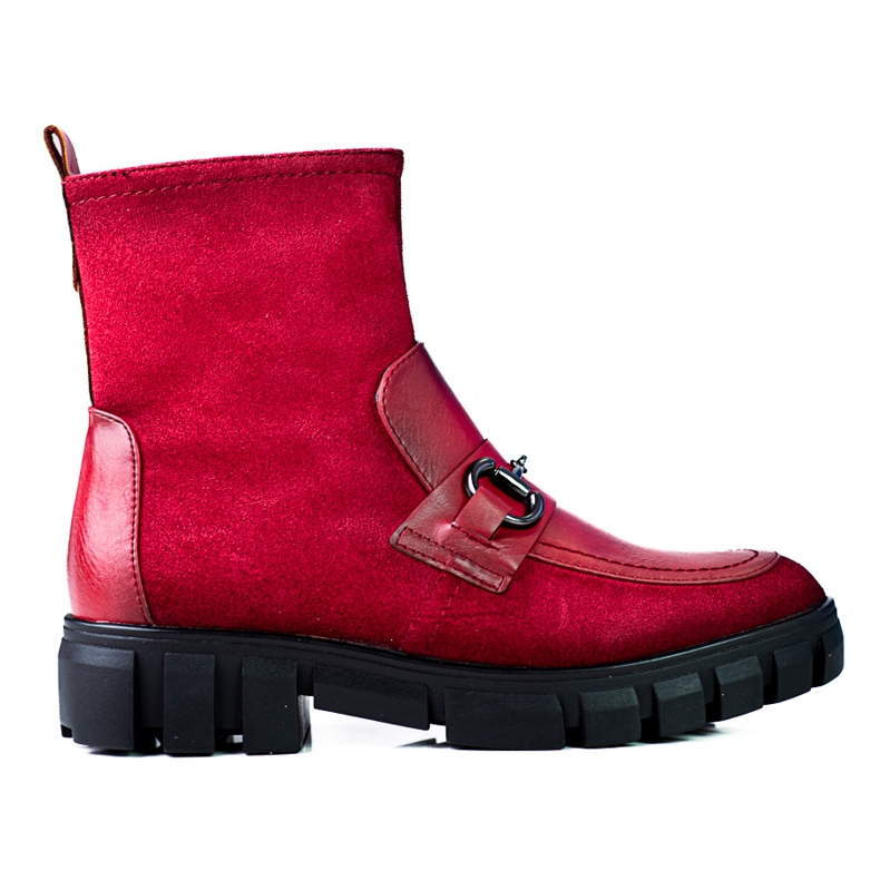 Botas de trabajo mujer Vinceza rojo