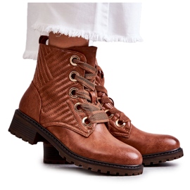 PG1 Botas De Cuero Acolchadas Con Calentamiento Torino Marrón