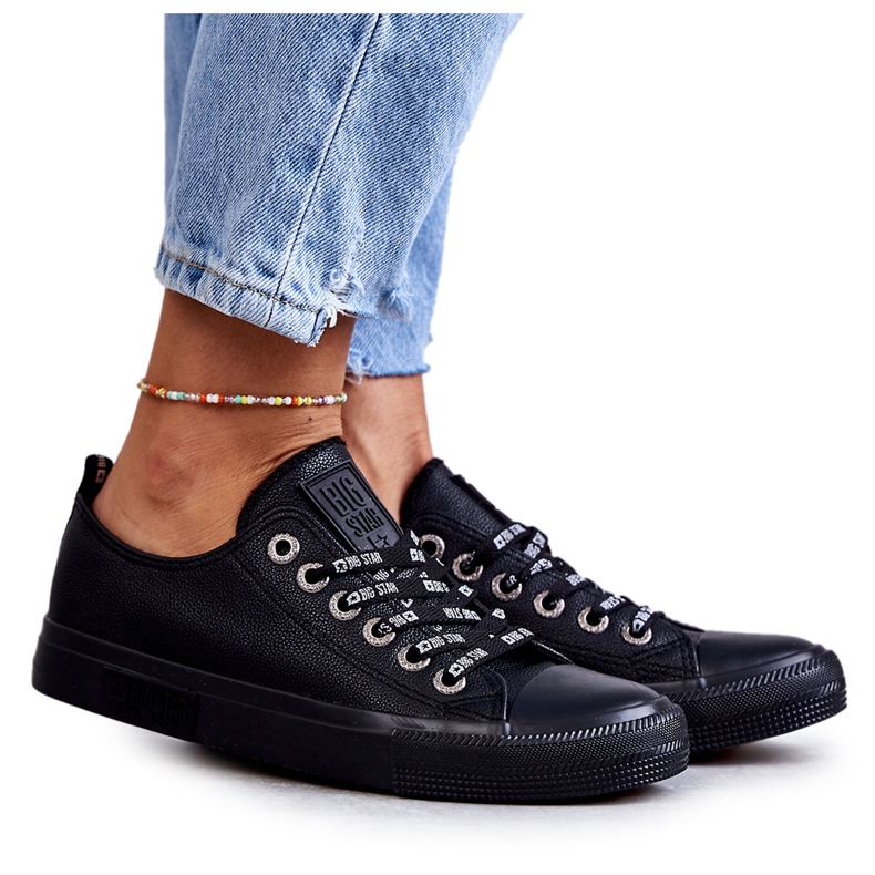 Sneakers Mujer Piel Big Star KK274106 Negro