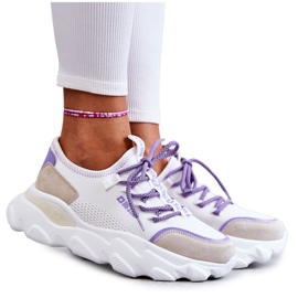 Zapatillas Mujer Memory Foam System Big Star KK274029 Blanco violeta