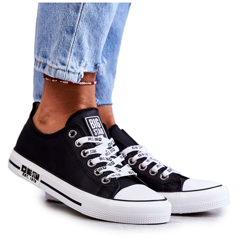 Sneakers Mujer Piel Big Star KK274096 Negro