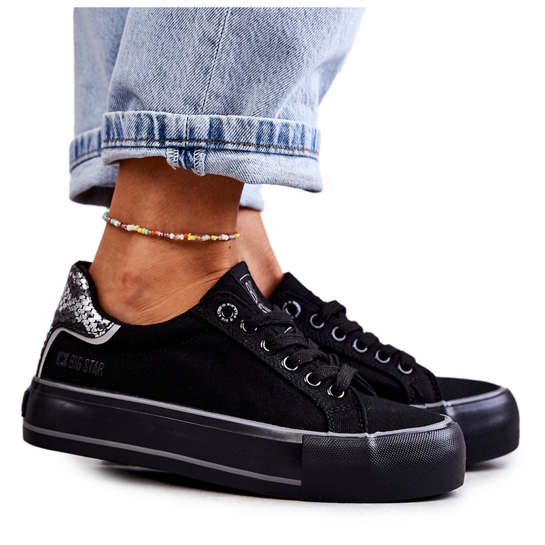 Zapatillas de Mujer Material Big Star KK274036 Negro