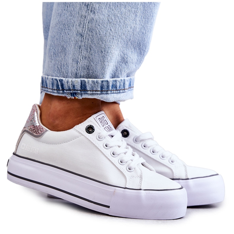 Zapatillas de Mujer Material Big Star KK274037 Blanco