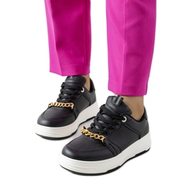 Deportivas Kelliher negras con cadena negro