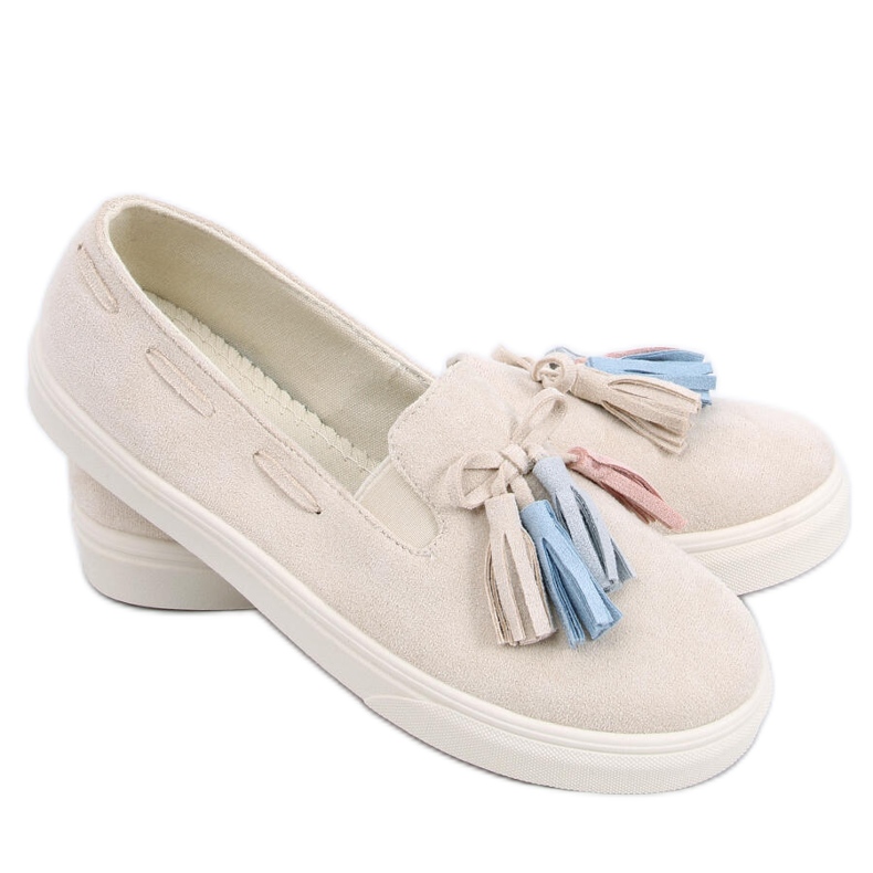 PA1 Deportivas de otoño con flecos Salma Beige PA1 Deportivas de otoño con flecos Salma Beige