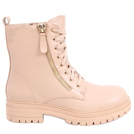 Botas con cordones de Dontre Nude beige