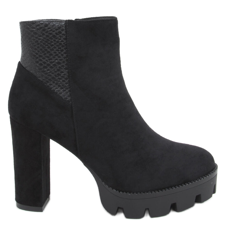 Botas en el poste y plataforma Ase Black negro Botas en el poste y plataforma Ase Black negro