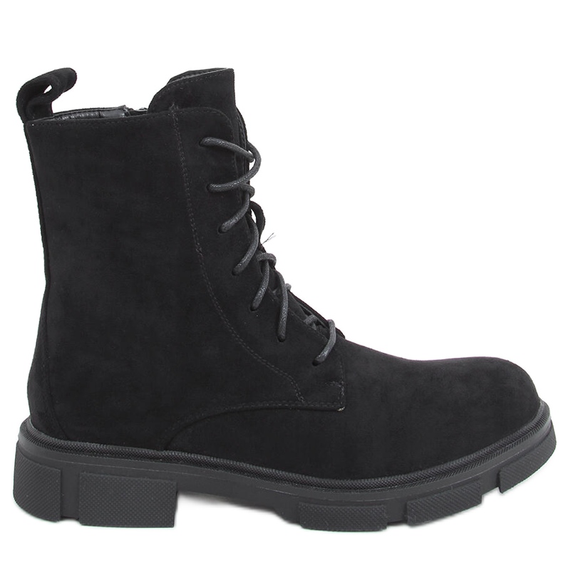 Trabajadores con cordones de Zoe Black negro