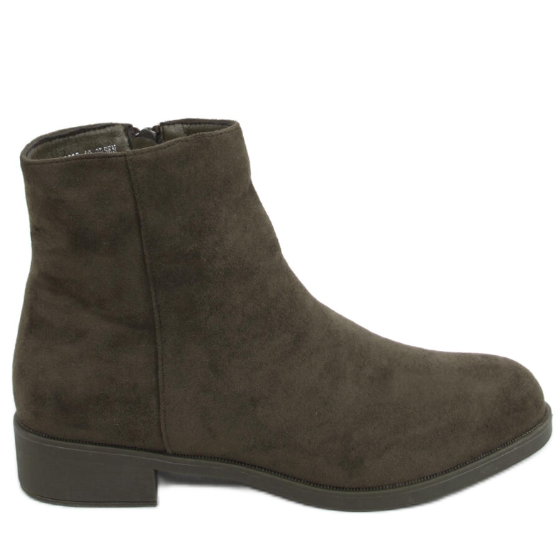 PA1 Botines Chelsea Verbe de ante verde para mujer