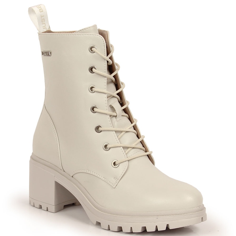 Botas en el poste, con aislamiento beige Vinceza