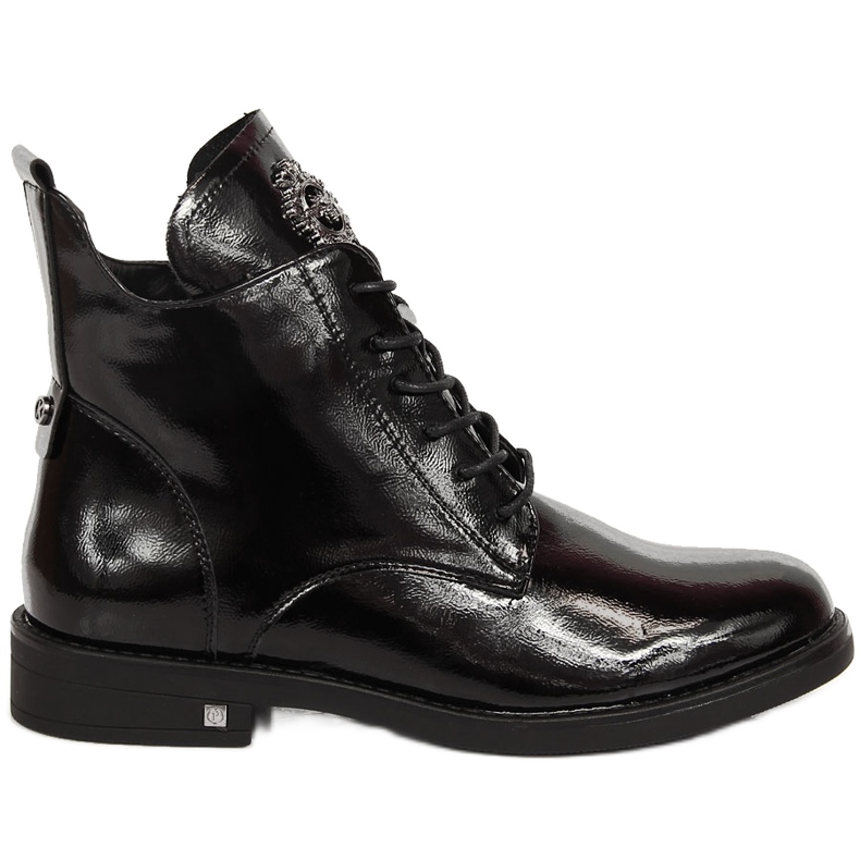 Botas aislantes mujer lacadas en negro Potocki Botas aislantes mujer lacadas en negro Potocki