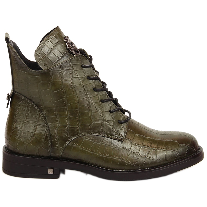 Botas Warm Potocki De Cocodrilo Verde De Mujer Botas Warm Potocki De Cocodrilo Verde De Mujer