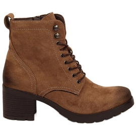 Botas cálidas mujer ante marrón Potocki