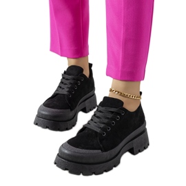 Zapatillas negras en la plataforma Dearth negro