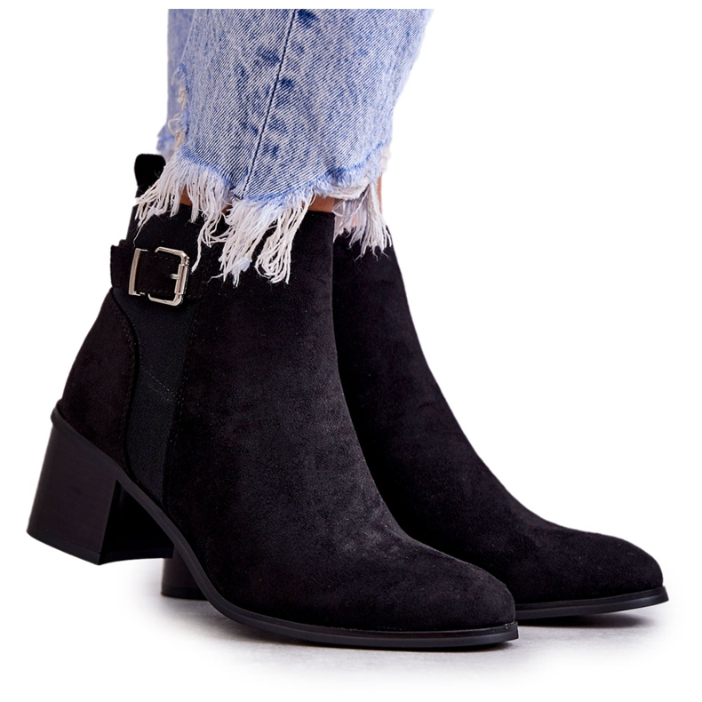 PS1 Botas negras de ante On A Post Black Vannes negro