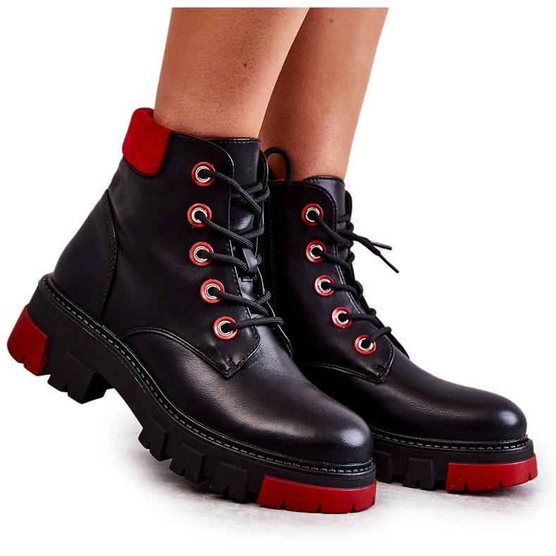 PG1 Botas De Cuero Workers On Black Messa Cremallera negro PG1 Botas De Cuero Workers On Black Messa Cremallera negro