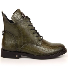 Botas cálidas cocodrilo Potocki W WOL92D verde Botas cálidas cocodrilo Potocki W WOL92D verde