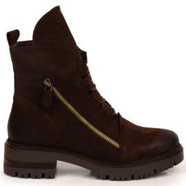 Botas con cremallera aislante Potocki W WOL94B marrón