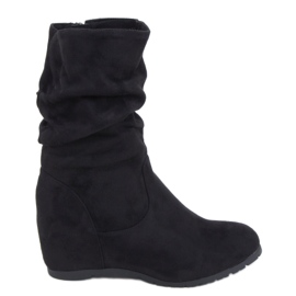 PA1 Botas cuña Fiona Negro