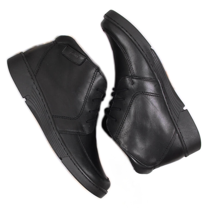 Łukbut Cómodas botas insuladas de piel negra para mujer Lukbut 675 negro