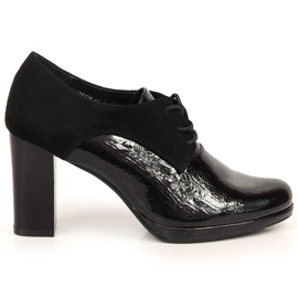 Zapatos de jazz de mujer en un poste Jezzi negro