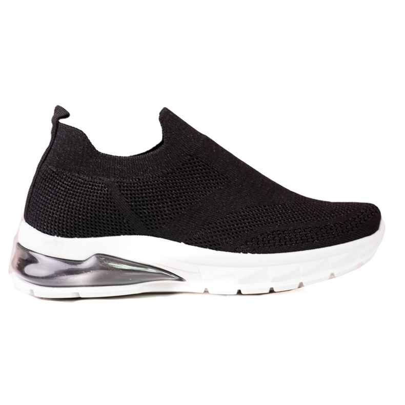 W. Potocki Deportivas deportivas negras para mujer Potocki, tejido con purpurina negro