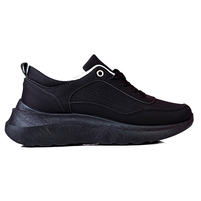 Deportivas negras con cordones Shelovet para mujer negro