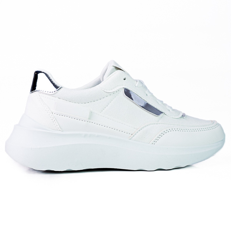 Deportivas blancas con cordones Shelovet para mujer en blanco