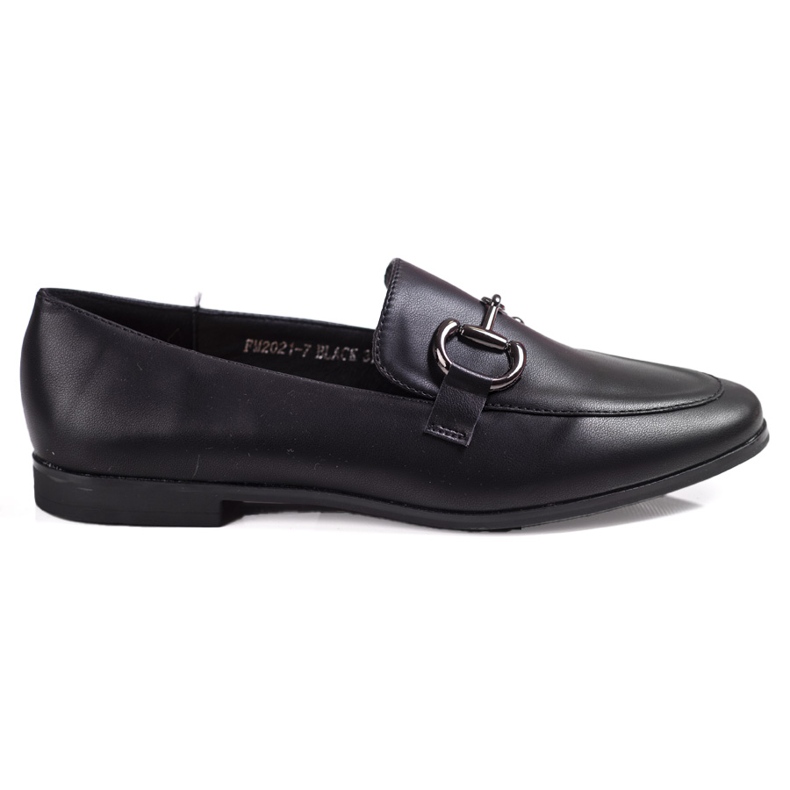 Mocasines de mujer elegantes Shelovet con tacones bajos negros