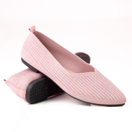 W. Potocki Bailarinas de mujer de tejido Potocki con purpurina rosa