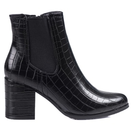 Botas Jodhpur en el poste Shelovet negro con un patrón