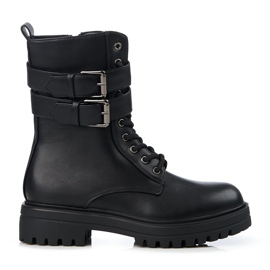 Trabajadoras de Shelovet con hebillas. negro