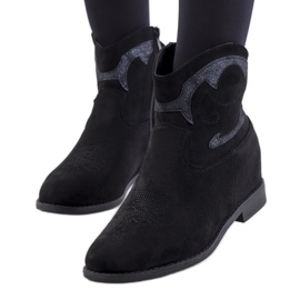 Botas cowboy negras de Velha negro