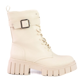 Botas beige para mujer Shelovetworkery