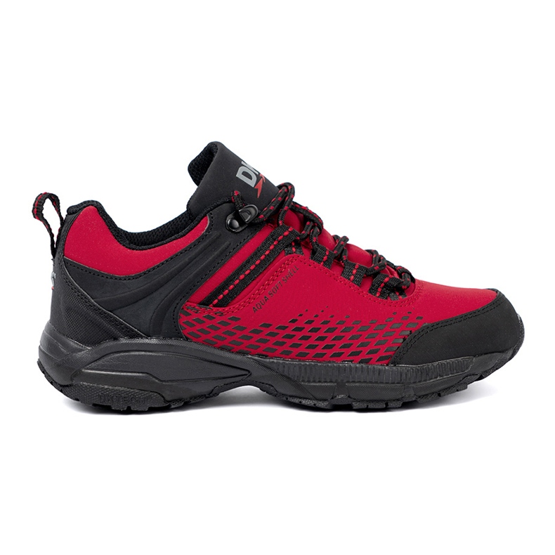 Zapatos de trekking de mujer con suela gruesa roja DK rojo